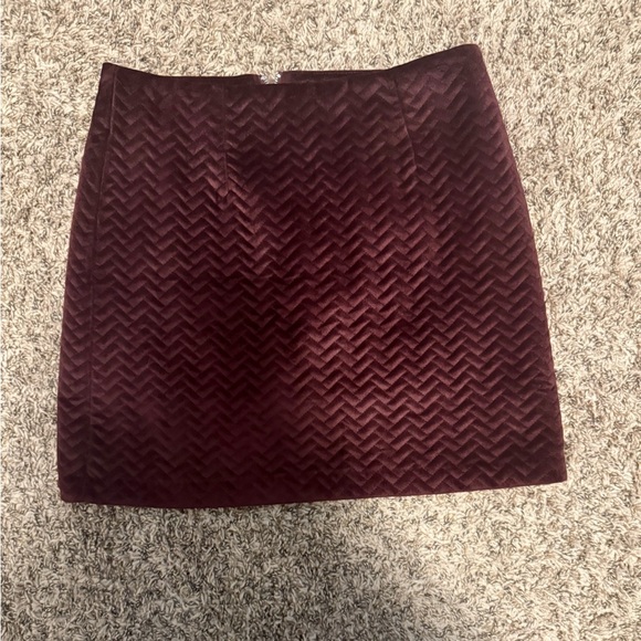 Black Tape_ Dresses & Skirts - Black Tape Burgundy Textured Pencil Skirt